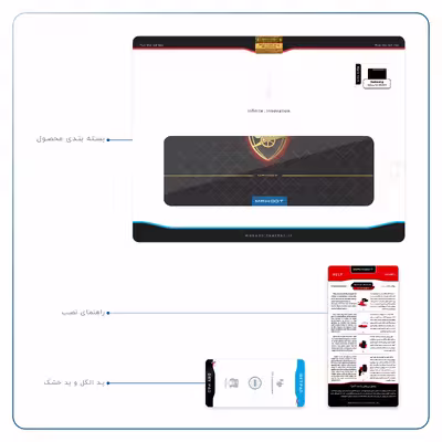 برچسب پوششی ماهوت مدل Arsenal مناسب برای تبلت سامسونگ Galaxy Tab S6 2019 SM-T860