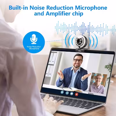 وب کم جیگا مدل Streaming with 3 Adjustable Ring Light