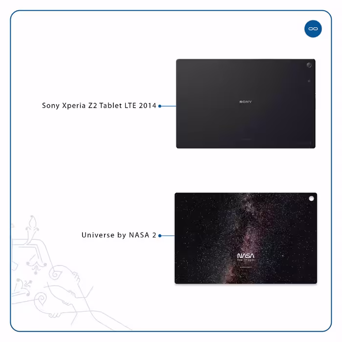 برچسب پوششی ماهوت مدل Universe-by-NASA-2 مناسب برای تبلت سونی Xperia Z2 Tablet LTE 2014