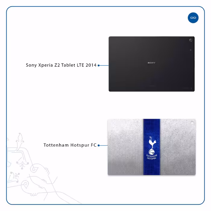 برچسب پوششی ماهوت مدل Tottenham Hotspur FC مناسب برای تبلت سونی Xperia Z2 Tablet LTE 2014