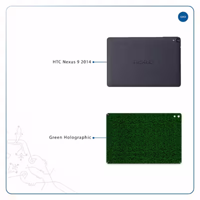 برچسب پوششی ماهوت مدل Green-Holographic مناسب برای تبلت اچ تی سی Nexus 9 2014