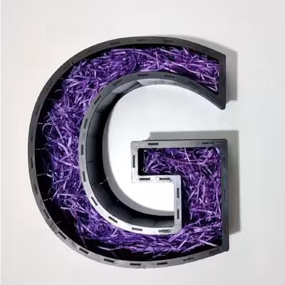 جعبه هدیه مدل حروف انگلیسیG کد b7