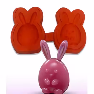 قالب مدل سیلیکونی طرح خرگوش سه بعدی
