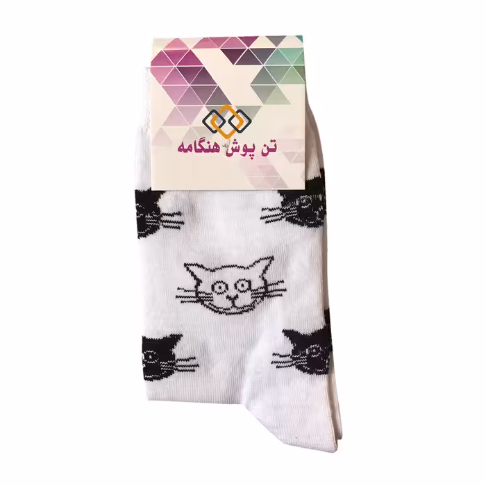جوراب تن پوش هنگامه مدل گربه کد W-01