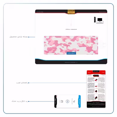 برچسب پوششی ماهوت مدل Army-Pink مناسب برای تبلت اپل iPad Air 2 2014 A1567