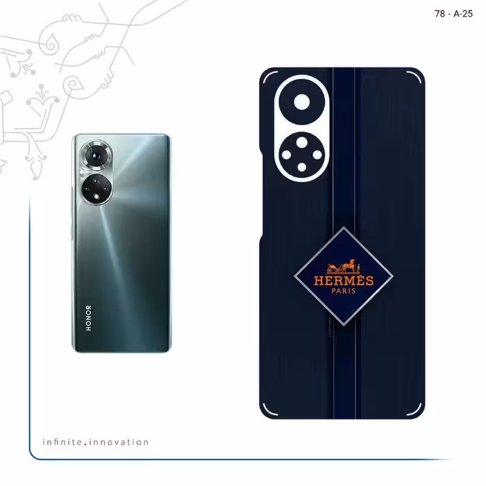 برچسب پوششی ماهوت مدل Hermes_Logo مناسب برای گوشی موبایل آنر 50