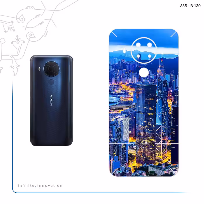 برچسب پوششی ماهوت مدل Hong Kong City مناسب برای گوشی موبایل نوکیا 5.4