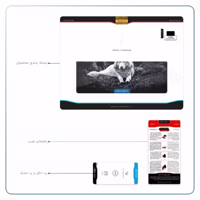 برچسب پوششی ماهوت مدل Dire Wolf مناسب برای تبلت هوآوی Matepad T10 2020 AGS-L09