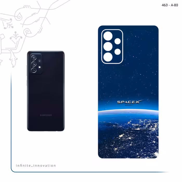 برچسب پوششی ماهوت مدل Space X مناسب برای گوشی موبایل سامسونگ Galaxy A72