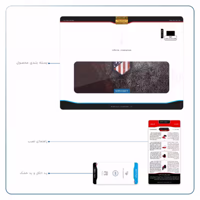 برچسب پوششی ماهوت مدل Atletico de Madrid مناسب برای تبلت اپل iPad Pro 10.5 2017 A1709