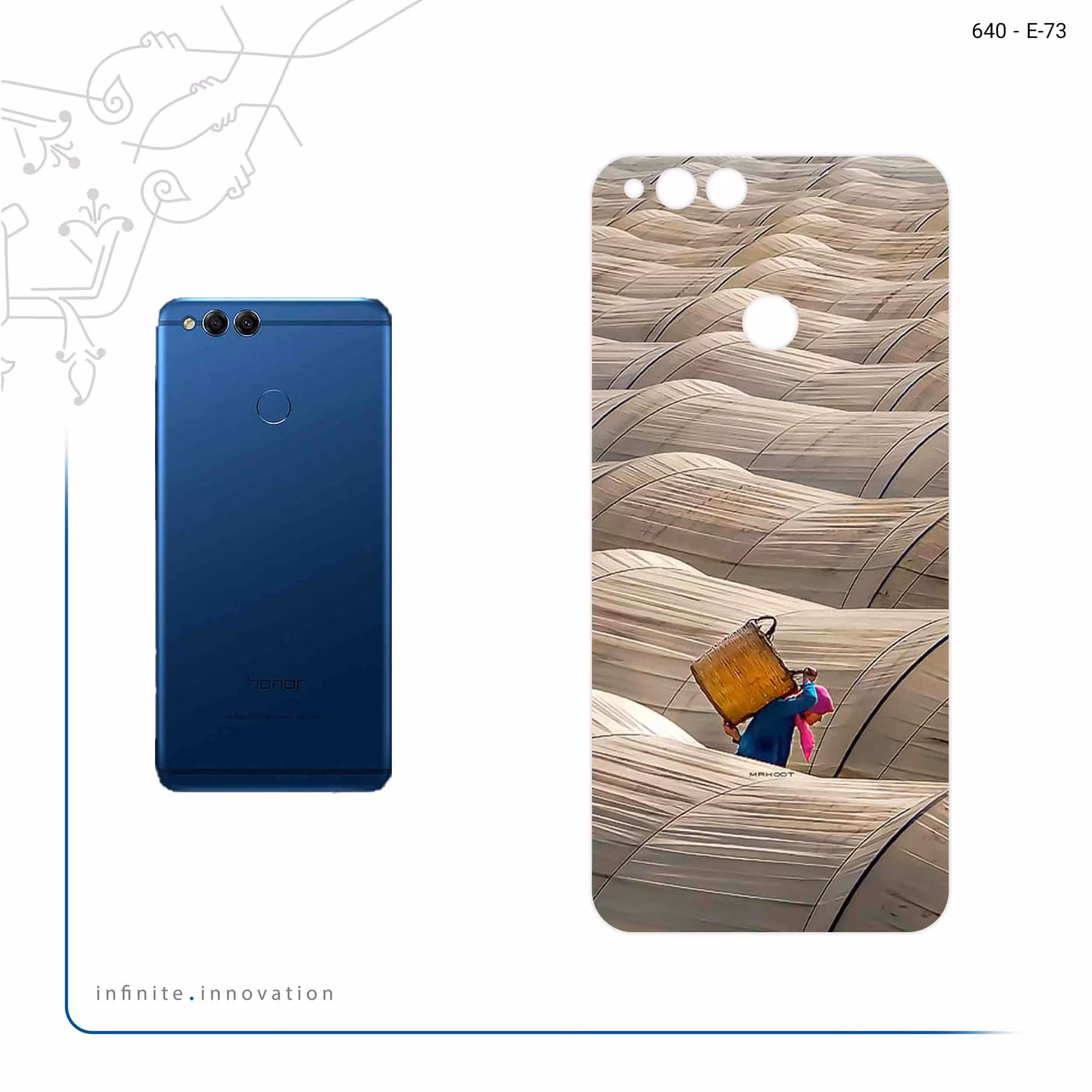 برچسب پوششی ماهوت مدل Strawberry Greenhouses مناسب برای گوشی موبایل آنر 7X