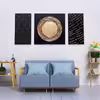 تابلو مدل مدرن ورق طلا مجموعه 3 عددی