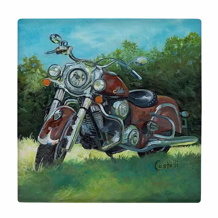  زیر لیوانی  طرح نقاشی موتور کد    6223059_5727