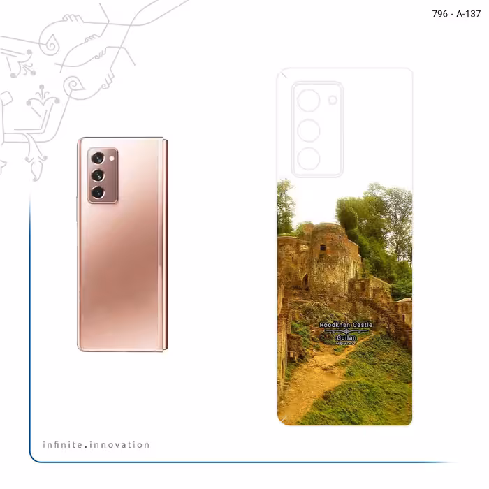 برچسب پوششی ماهوت مدل Roodkhan Castle مناسب برای گوشی موبایل سامسونگ Galaxy Z FOLD 2