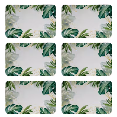 زیربشقابی طرح برگ کد 8481 مجموعه 6 عددی