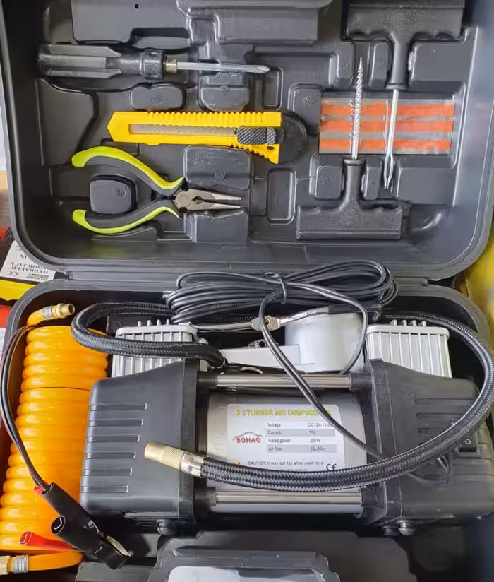 کمپرسور باد فندکی دو سیلندر توربو کیفی برند بوهاو BOHAO