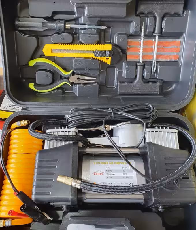 کمپرسور باد فندکی دو سیلندر توربو کیفی برند بوهاو BOHAO