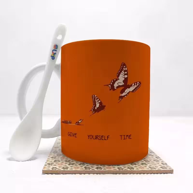 خرید ماگ-لیوان   پروانه9  بدون .،زیر لیوانی  . کد 93