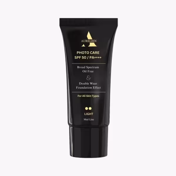 کرم ضد آفتاب رنگی فاقد چربی فوتوکر SPF 50 اورلین رنگ روشن