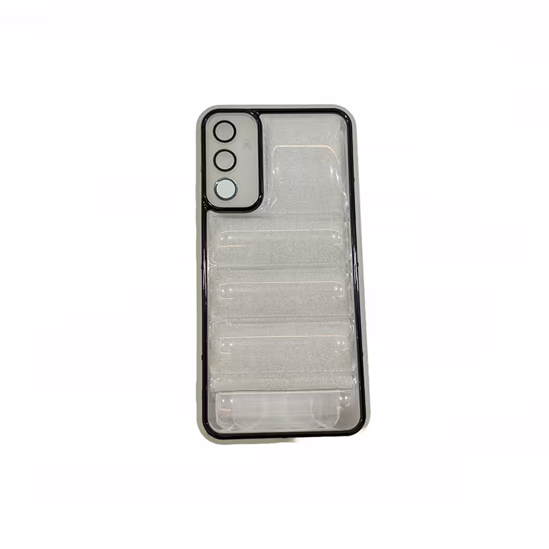 قاب گوشی سامسونگ A34 طرح ساده شفاف برجسته دور مشکی