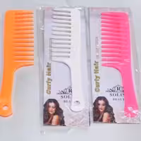 شانه بزرگ رنگی دندانه درشت تک سلفون