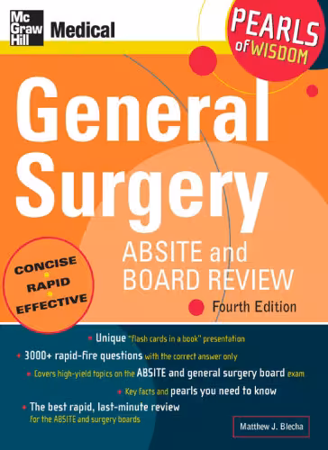 خرید و دانلود نسخه کامل کتاب General Surgery ABSITE and Board Review, Fourth Edition: Pearls of Wisdom
