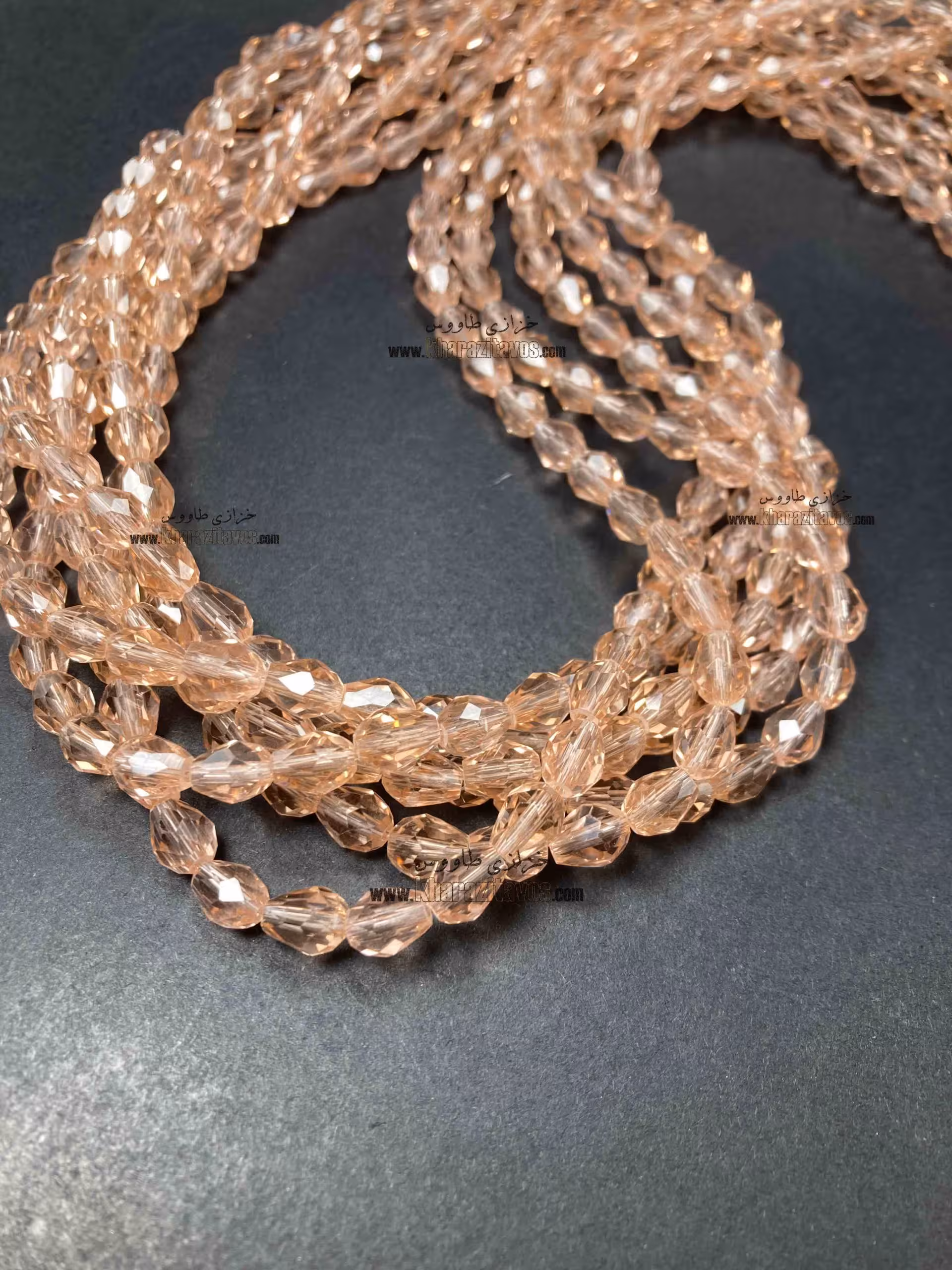 کریستال اشکی 5 در 7 ( هلویی )