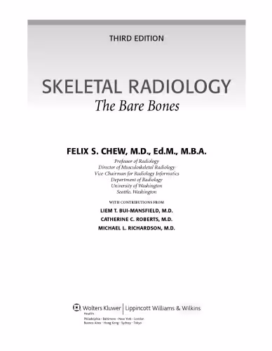 خرید و دانلود نسخه کامل کتاب Skeletal Radiology: The Bare Bones