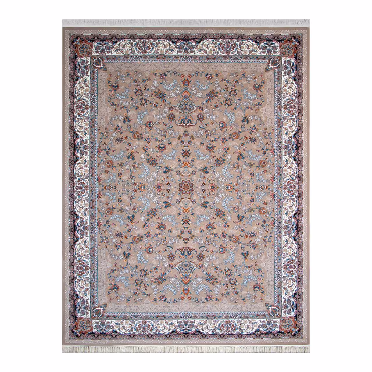 فرش ماشینی مدل بیتا نقره ای