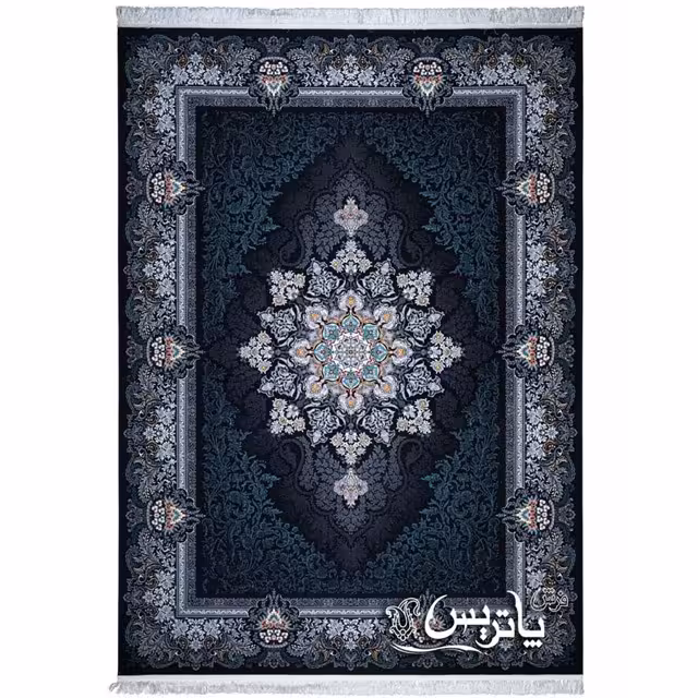 فرش پاتریس دریا سرمه‌ای 700 شانه