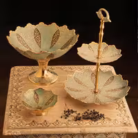 ست پذیرایی برنجی میناکاری کد 465