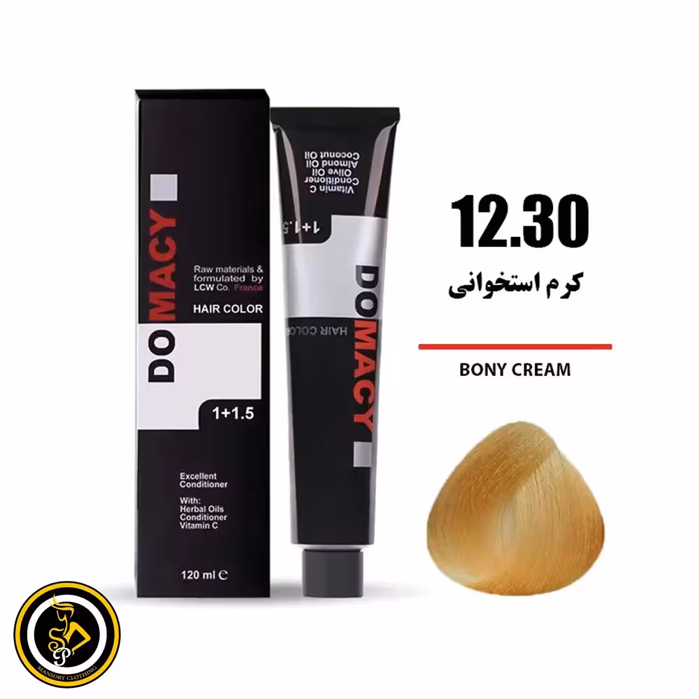 رنگ مو کرم استخوانی دوماسی شماره 12.30