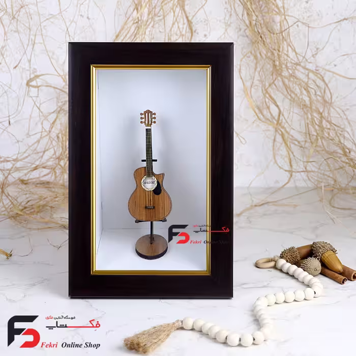 تابلو دکوری دیواری طرح آلات موسیقی گیتار