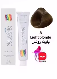 رنگ موی نوول Nouvelle طیف طبیعی شماره 8، رنگ بلوند روشن