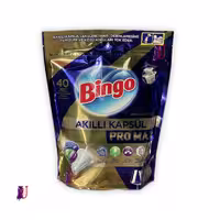 قرص ماشین ظرفشویی بینگو Bingo مدل Akıllı Kapsül Pro Max بسته 40 عددی