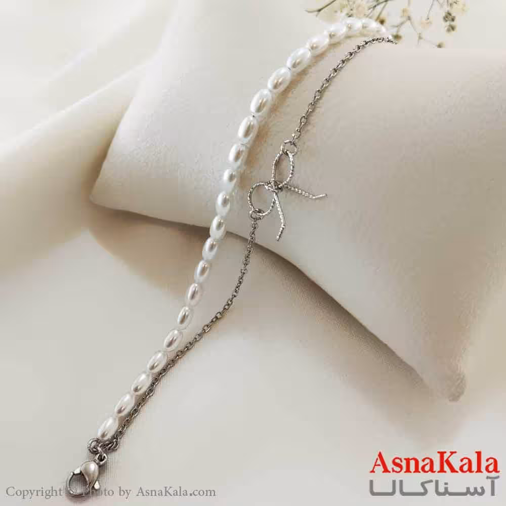 دستبند زنانه ترند برند ژوپینگ Xuping مدل دو لاین پاپیون کد DSB18674W