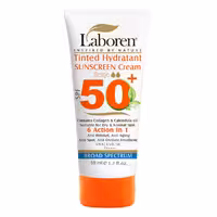 ضد آفتاب رنگ بژ لابورن مناسب پوست خشک و نرمال  SPF50 حجم 50 میل