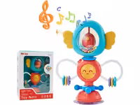 بیزی کیوب جغجغه ای چسبان دندانگیردار طرح پرنده