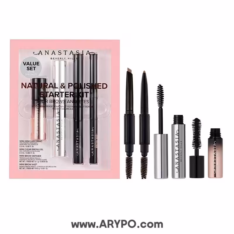 کیت ابرو آناستازیا NATURAL & POLISHED STARTER KIT