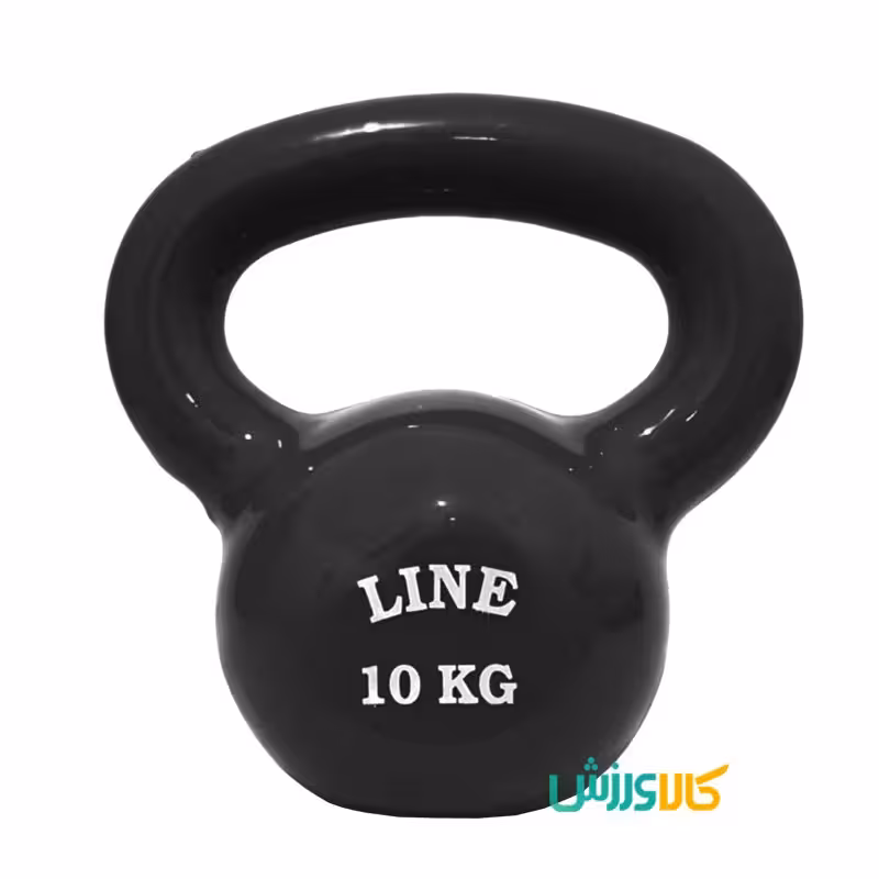 کتل بل 10 کیلویی روکش دار  چدنی مشکی