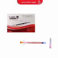 سرنگ انسولین ورید لوئرلاک 1cc v-med سی سی