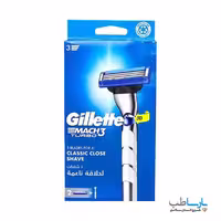ژیلت دستگاه مدل مچ تری توربو MACH3 TURBO با دو یدک (اصل) برند Gillette