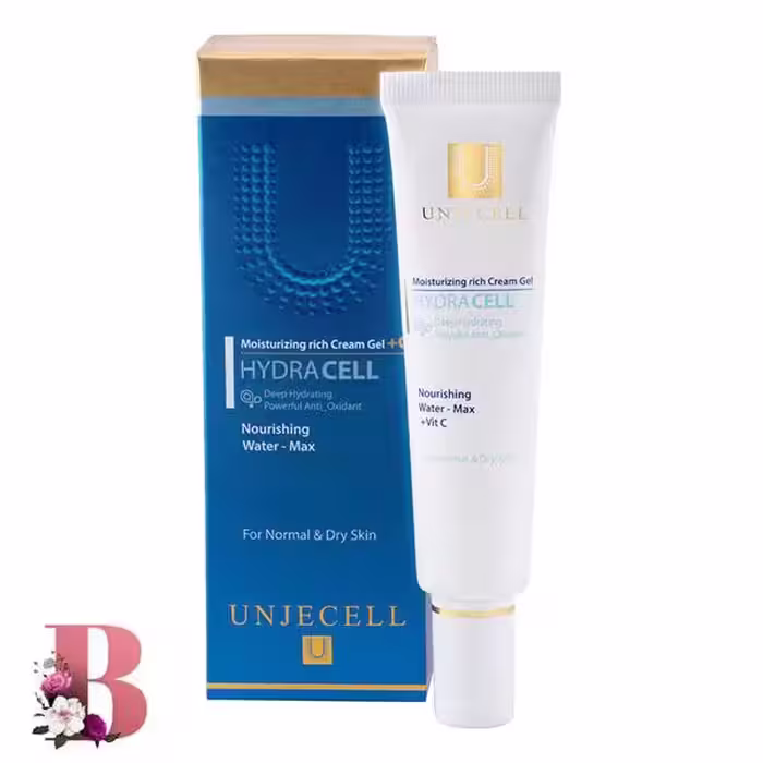 آنژسل کرم ژل آبرسان ریچ حاوی ویتامین C حجم 40 میلی لیتر | Unjecell Moisturizing Rich Cream Gel C 40ml