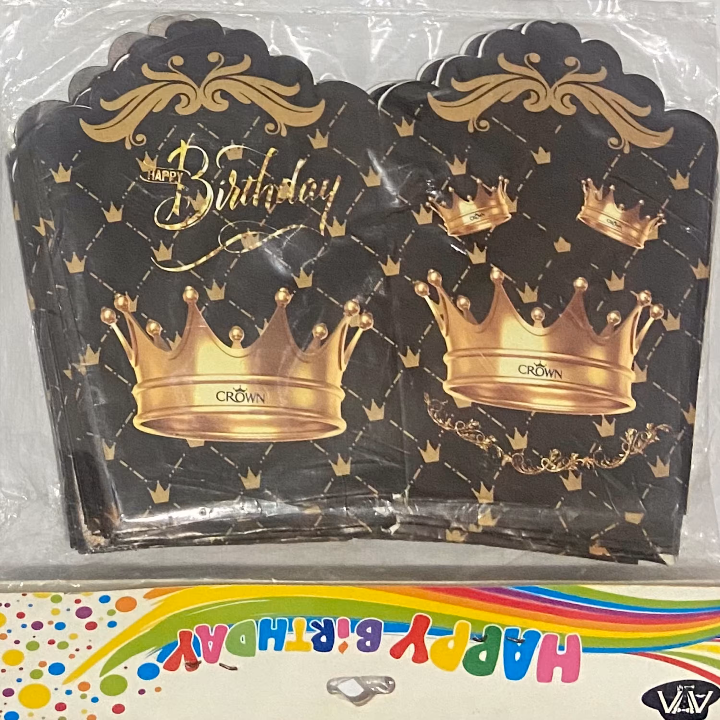 ظرف پاپکرن تم تاج سیاه (بسته 10عددی)