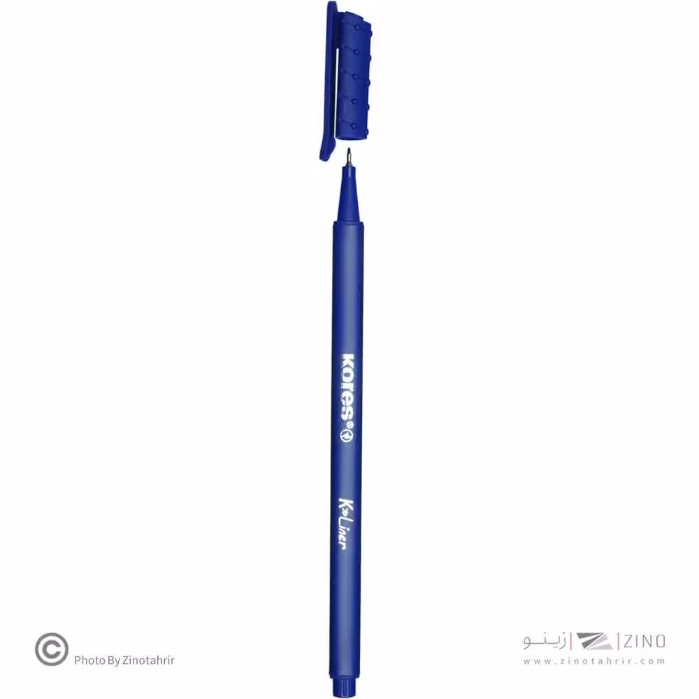 روان نویس نوک نمدی بدنه سه گوش کورس رنگ آبی کد28101