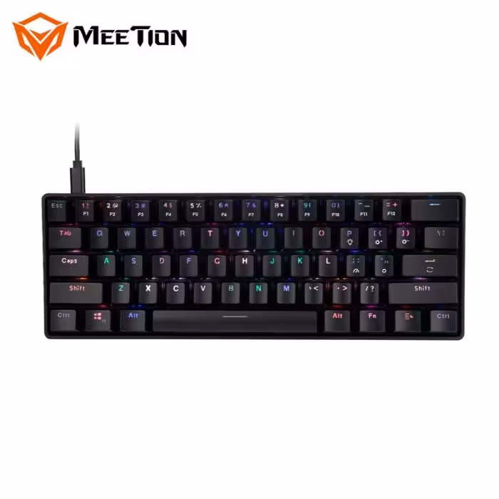 کیبورد سیمی گیمینگ میشن Meetion MT-MK005 گارانتی 6 ماهه رابین ویرا همراه