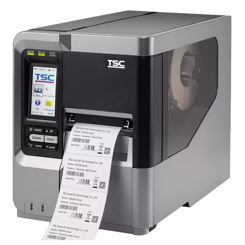 پرینتر لیبل زن صنعتی تی اس سی مدل MX240