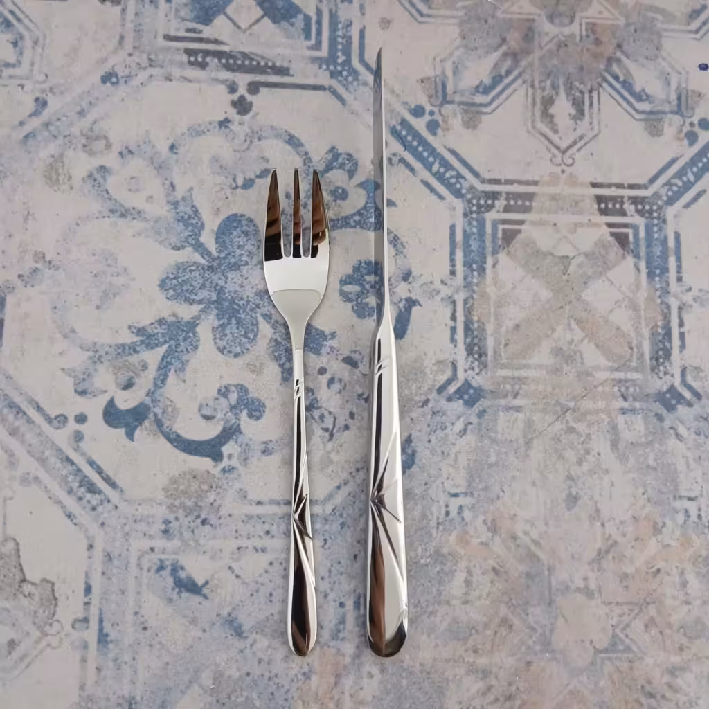 کارد و چنگال میوه خوری 12 پارچه اس جی مدل 264m