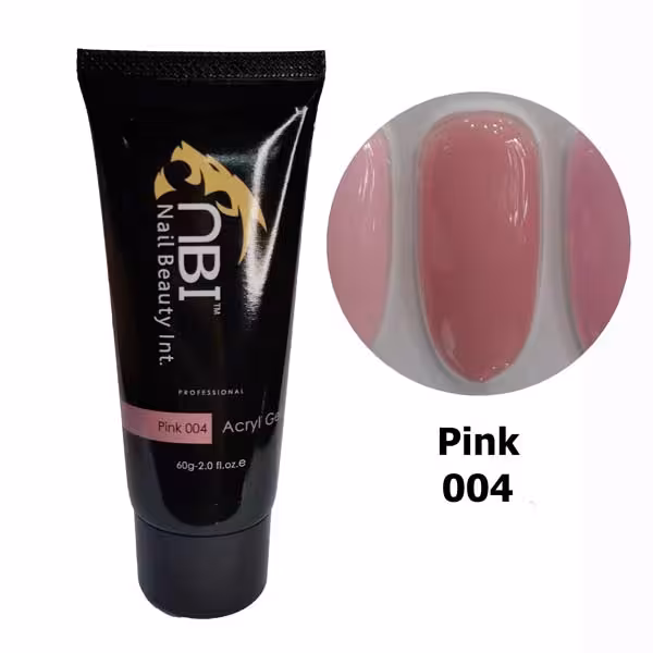 پلی ژل ان بی آی شماره 004 pink وزن 60 گرم