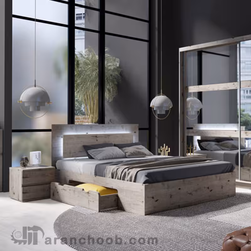 تخت خواب چوبی